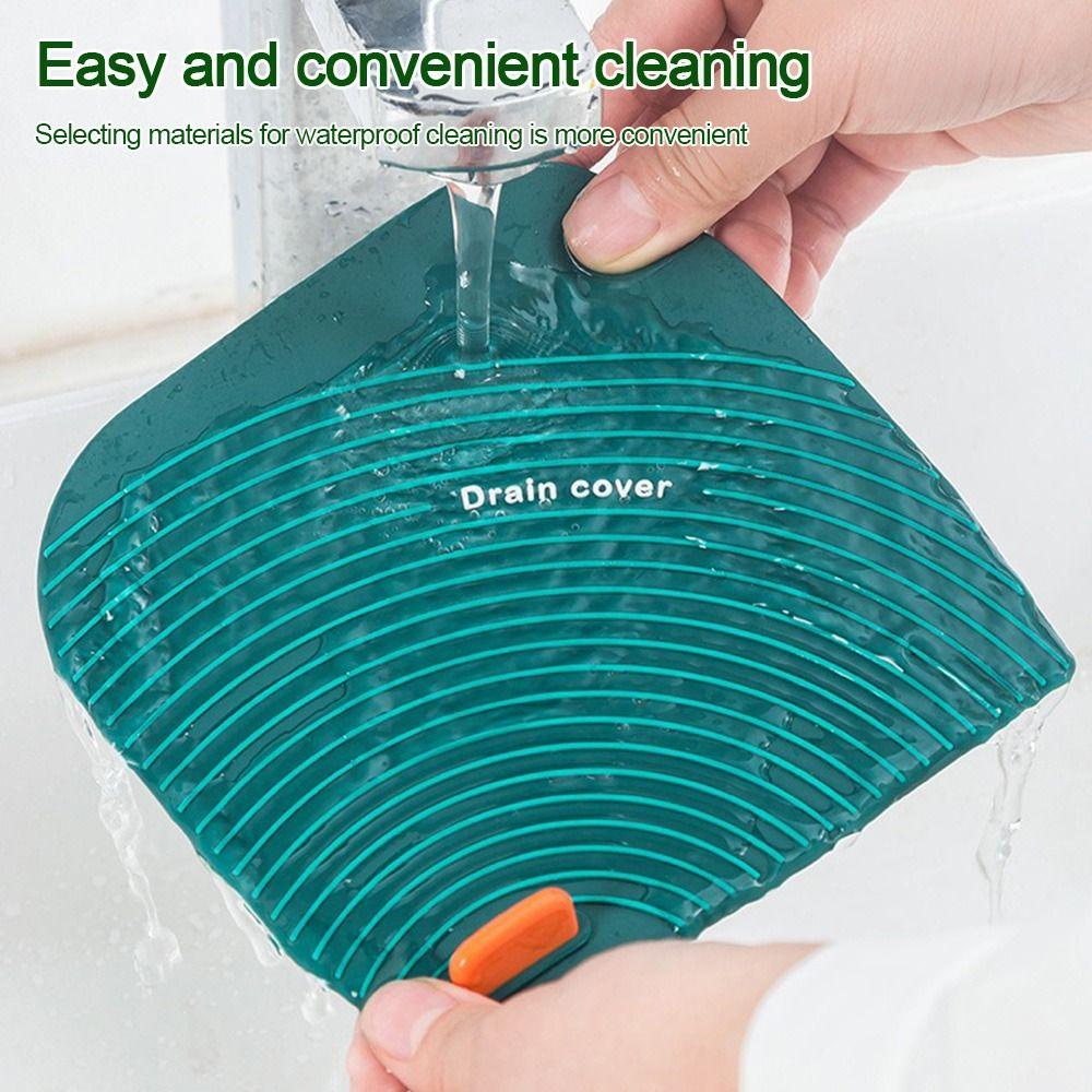New Soft Floor Drain Cover Anti-Odor Insect-proof Sink Seal Mat Reusable Drain Stopper Sewer Pipe Cover Bathroom Accessories
