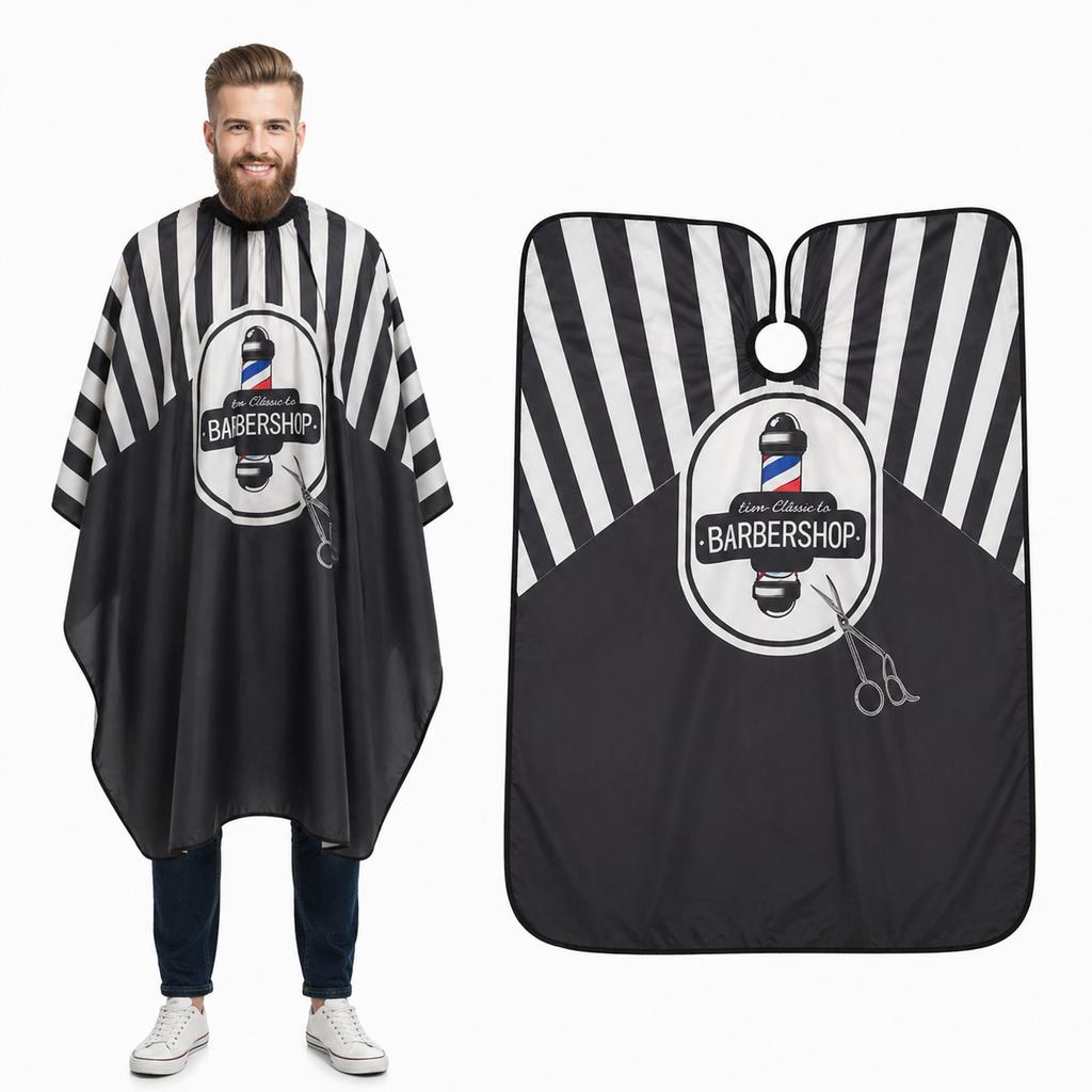 Barber's cape for a large haircut salon
