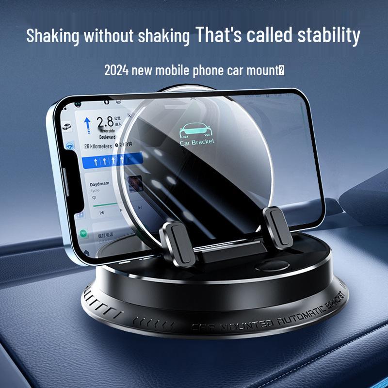 Rotating Wireless Car Phone Holder with Dashboard Charging Electric Version