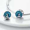 Authentic Original Charm Bead Components Copper Metal Creative summer surfing Bead Components Compatible With Charm Bead Components Plata Bracelets