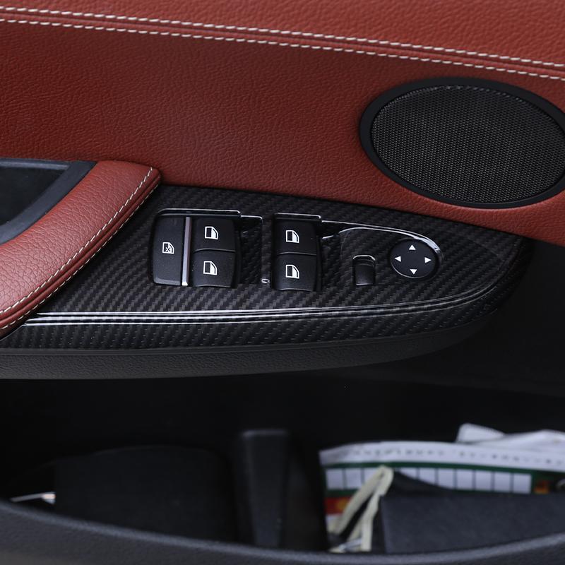 For BMW X3 X4 F25 F26 2011-17 ABS Carbon Fiber Interior Center Control Panel Air Conditioner Air Vent Frame Trim Car Accessories