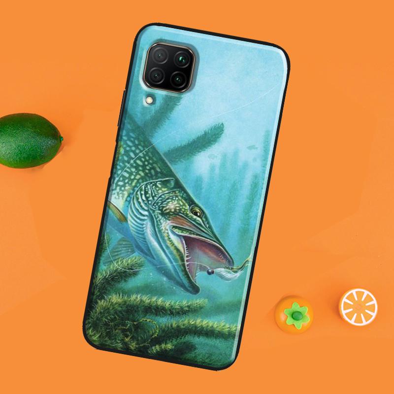 Fish Fishing Case For Honor 50 Pro 8X 9X Cover For Huawei P30 P40 P20 Lite Nova 5T P Smart 2019 2021