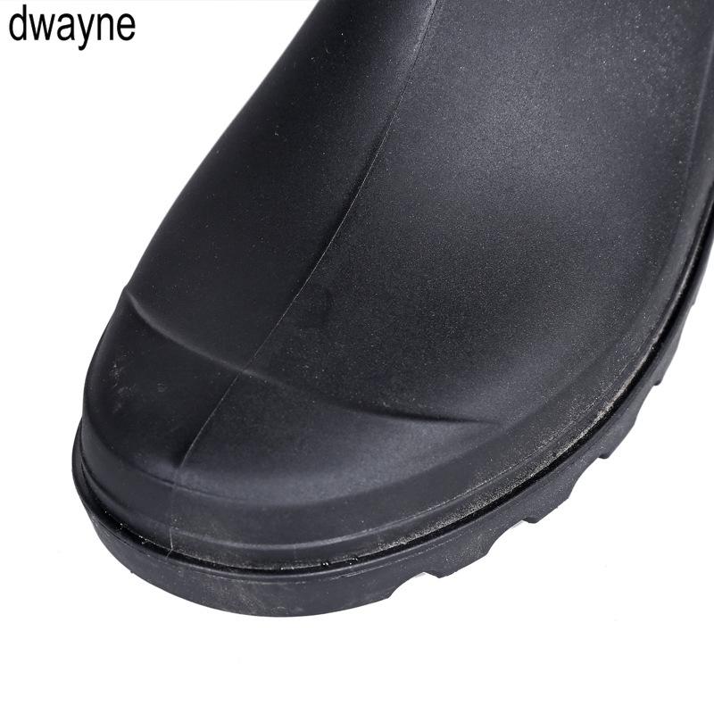 Fashion Rain Boots Men Bot Winter Fishing Boots Work Antiskid Rubber Shoes Warm Galoshes Waterproof Shoes Rain Shoes Snow Boots 2024