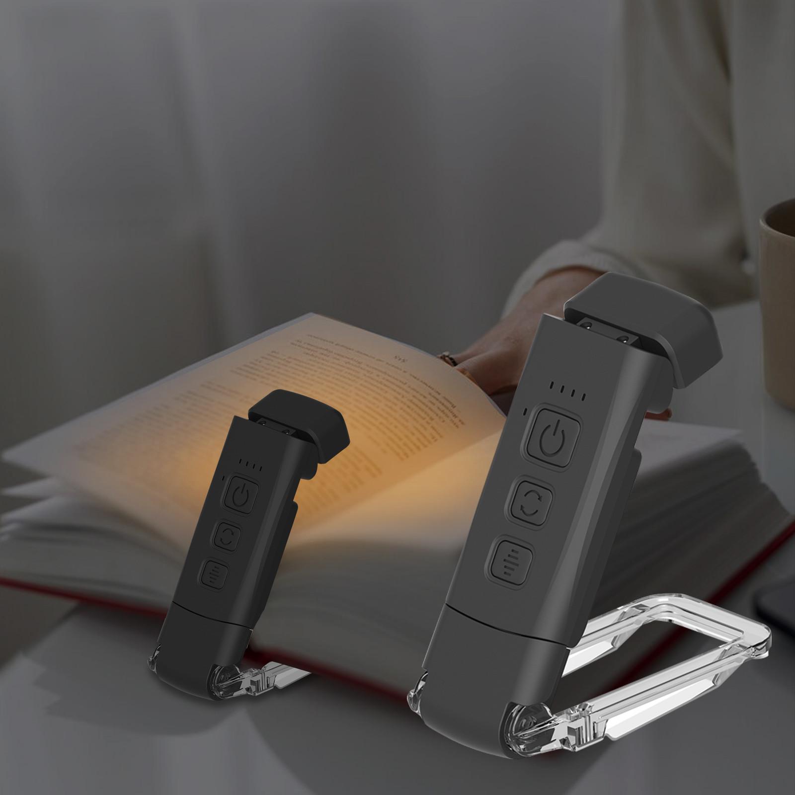 

Кліпса-ліхтар для читання, Нічник, Портативний кліп-ліхтар з USB-зарядкою, Світлодіодний картковий ліхтар для книги, Мультифункціональний маленький ліхтар для книги 1 шт. One Size чорний