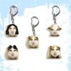 Face Guinea Pig Acrylic Keychain - Cute and Funny Pig Backpack Charm Gift for Girls and Classmates