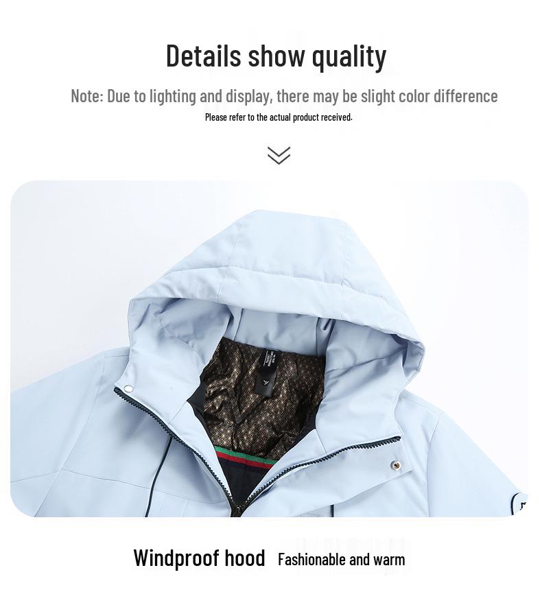 Goldene Schuppe Herren & Damen Winter Wasserdichte Wolljacke - 2025 Outdoor Winddicht, Verdickt für Wärme