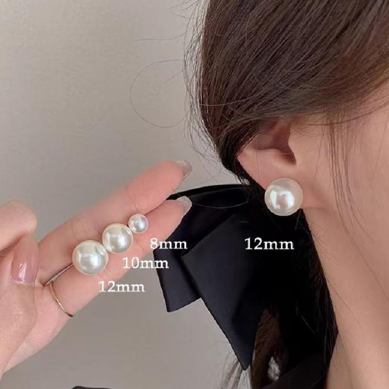 Vintage Enamel Earrings Women Geometric Circle Studs Detachable Ethnic Style Lightweight Luxury Jewelry