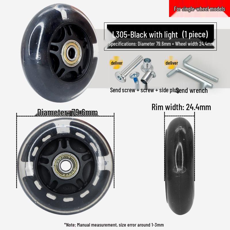 Universalrad-Ersatz für Gepäckkoffer: Lederrolle Gummirolle Felgenreparaturzubehör