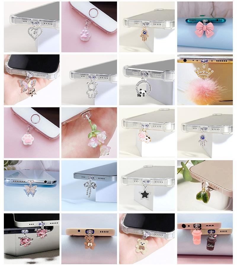 För Type-C Dammskydd Laddningsportskydd Dammskyddskåpa Mobiltelefontillbehör, Skydd, Underhåll Dammskydd