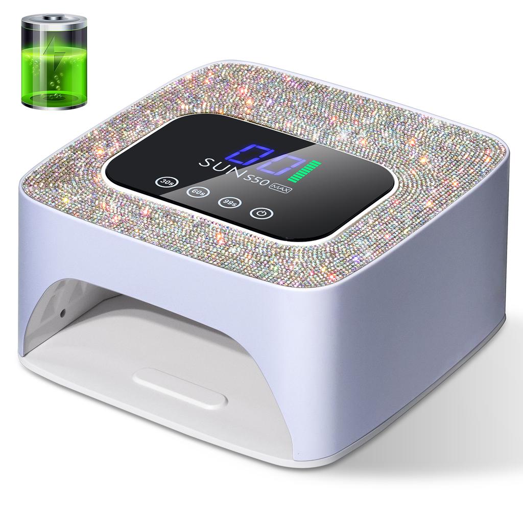 SUN S50 UV LED Nail Dryer Rechargeable 57 LED Lamp Beads Nail Lamp Professional Curing of All Gel Nail Polish Curing Lamp Tools