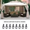 Römische Zelt-Pergola-Sonnenschutz-Eisenzaun-Gaze-Transparenter Vorhang, Kunststoffhaken-Zubehör