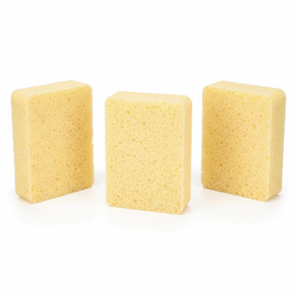 3pcs With Storage Case Watercolor Sponge Rectangle Shape Artist Sponge  For Art Supplies