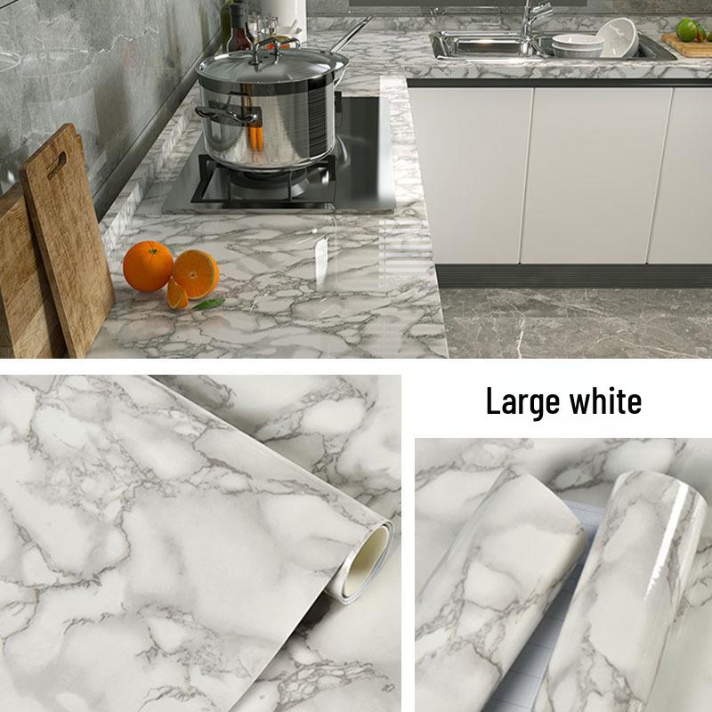 Oil-proof, Heat-resistant Waterproof Kitchen Countertop Self-adhesive Wallpaper