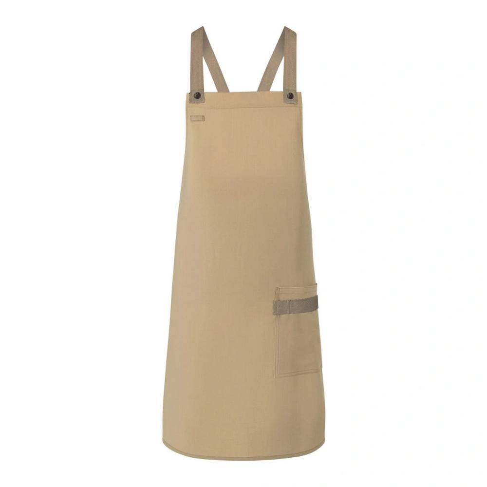 Urban-Look Cross Strap And Pocket Bib Apron