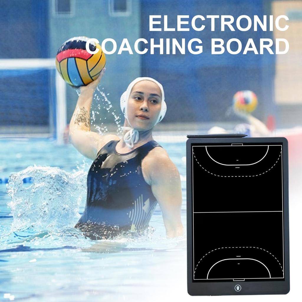 16-Inch LCD Writing Tablet for Handball Coaches - Reusable Tactics Board - Erasable Game Plan Drawing Pad for Sports Training