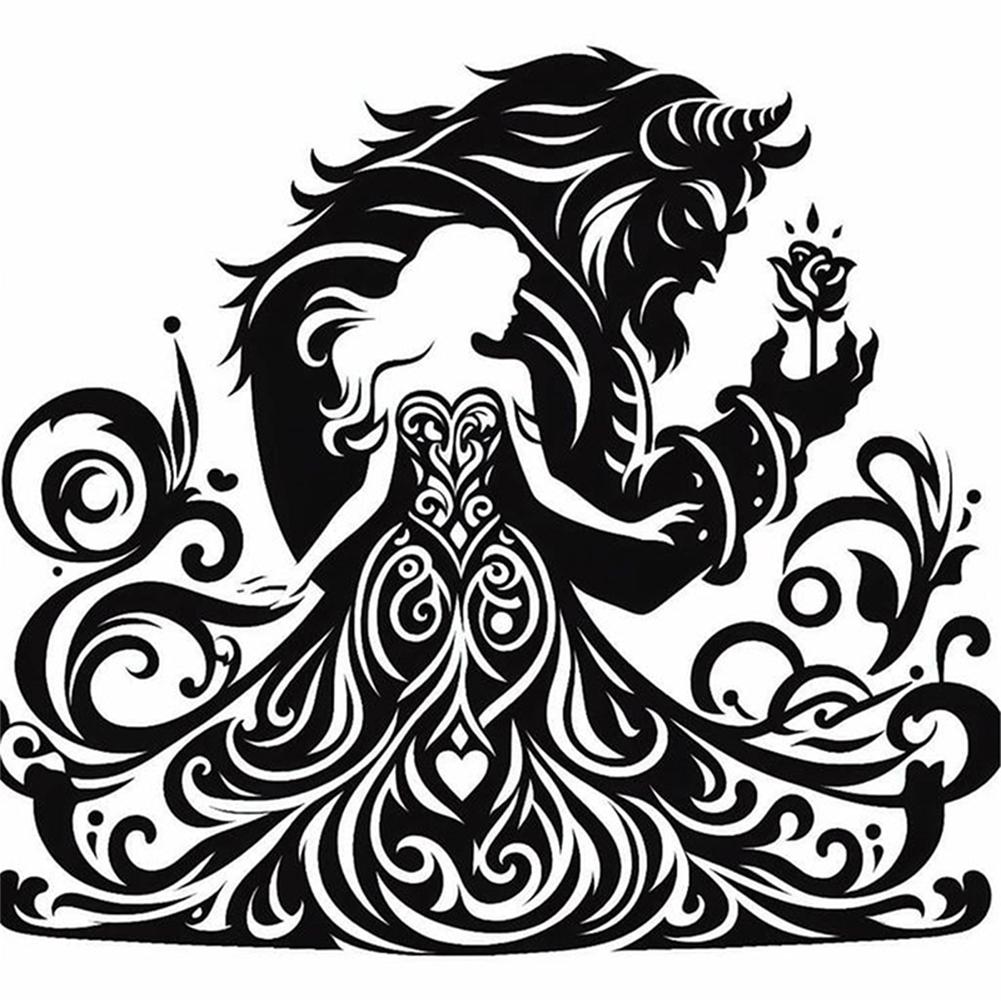 Animal Printed Cross Stitch Kit 40x40cm DIY 11CT Embroidery Craft Set Home Decor