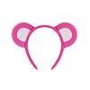 Cartoon Bear Ears Headband Bows Tie Mini Skirt Fashionable Soft Fabric Hair Accessory for Women and Kids