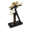 Romantic Couple Dancing Sculpture Decoration Resin Elegant Couple Ballet Dancer Statue Figurine
