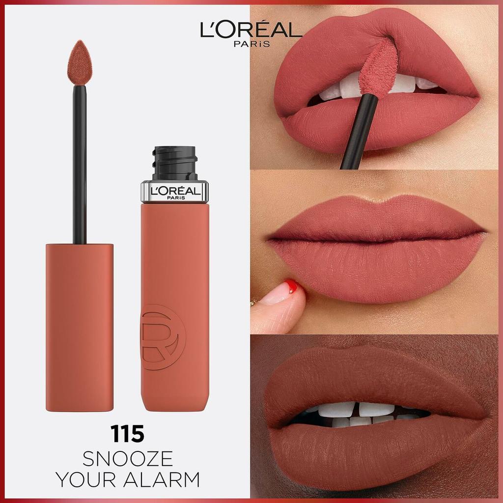 L'Oreal Paris, Infaillible Matte Resistance, Liquid Lipstick, 115, Snooze Your Alarm, 5 Ml