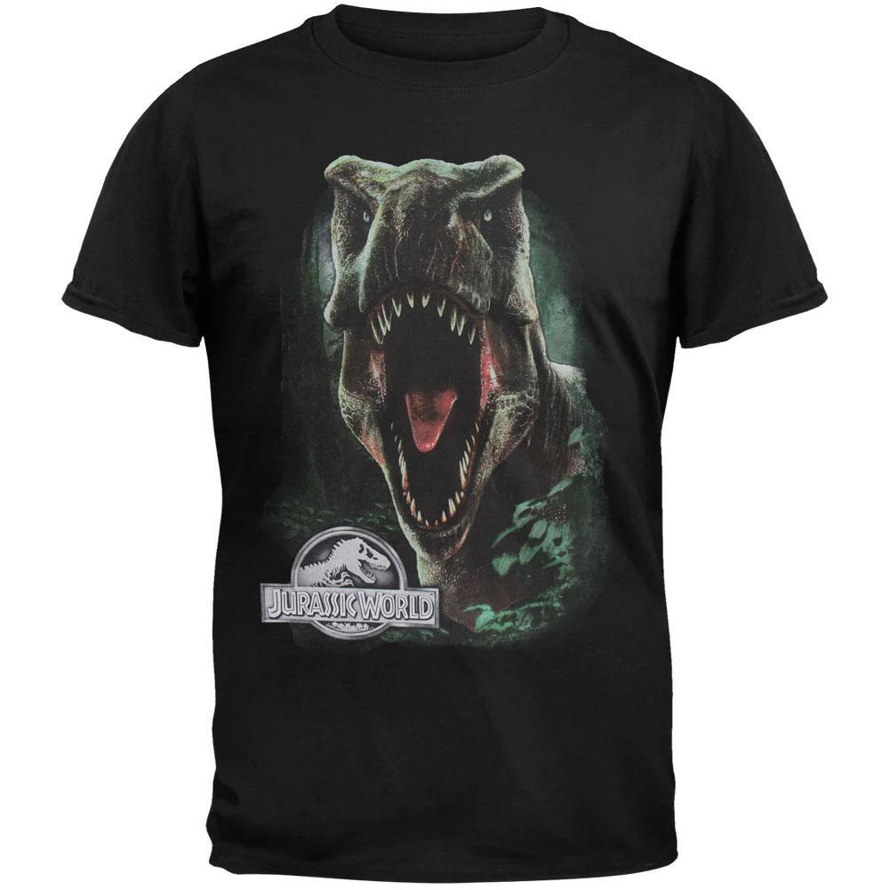 Jurassic World Movie Promo Tee - T-Rex Roar Big Face - XL M