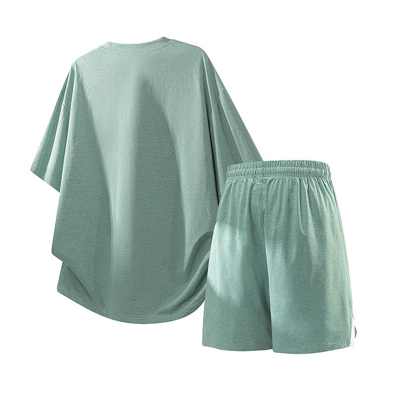 Summer Casual Sports Suit Men's Short Sleeved Two-piece Set