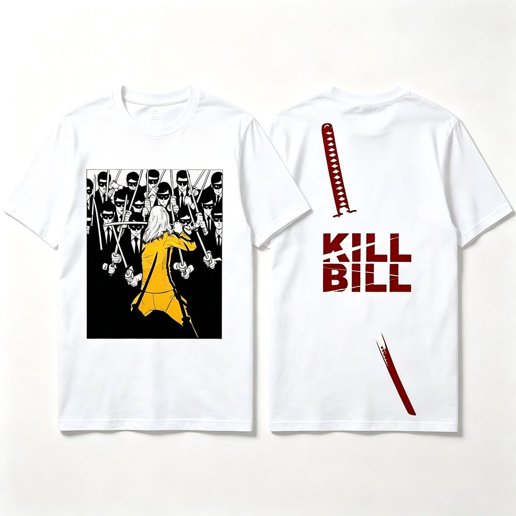 Kill Bill Vintage Movie S Streetwear Punk Rock Hip Hop Tshirts Unisex Women Casual Short Sleeve ONeck Tee Unisex Fashion Tops