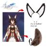Rail Honkai Star Tingyun Cosplay Plush Fox Ear Headband Furry Tail Accessories