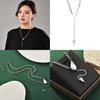 Premium Water Drop Crystal Lock Chain Necklace For Women Featuring Stylish Layered Elements