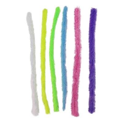 MégaCréa DIY - XL Caterpillars 2 Cm Pastel Colors Assortment 6 Pieces