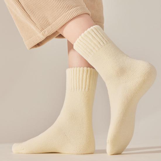 Damen Dicke Warme Socken Herbst Winter Weiche Gemütliche Fleecegefütterte Stiefelsocken Flauschige Kaltwetter Thermosocken