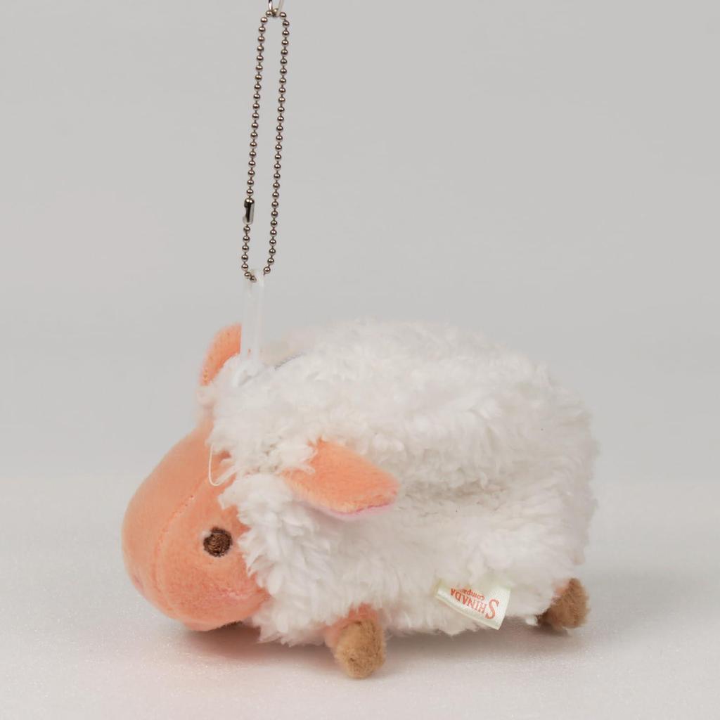 Shinada 2027 Zodiac Year Baby Ram Coin Case Height 9cm White Ball Chain Included Stuffed Toy
