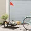 VidaXL Bicycle Trailer Black 126x63x34 Cm Iron, Bicycle Cart, Bicycle Trailer, Bicycle Trailer for Children, Stroller of 94205