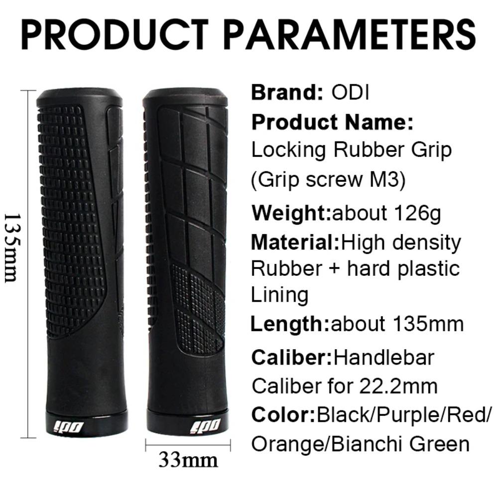 ODI MTB Lock-on Grip Silicone Mountain Bike Handlebar New Rubber Handlebar Grips