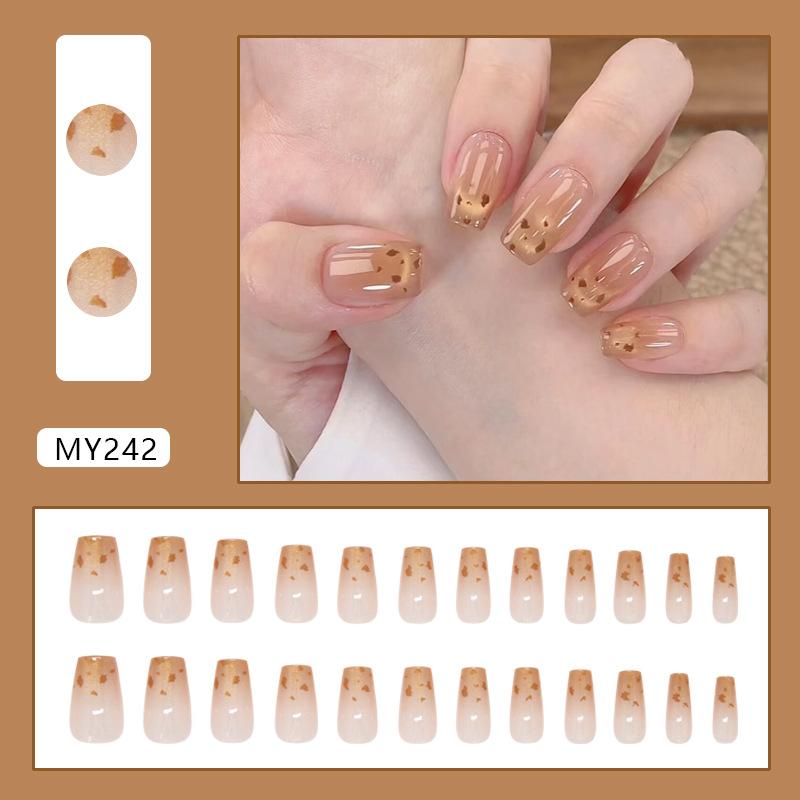 

Золотой Градиент Жидкий Песок Кошачий Глаз Леопардовый Принт Простой Милый Крутой Универсальный Съемный Носимый Доспех 24 Штуки