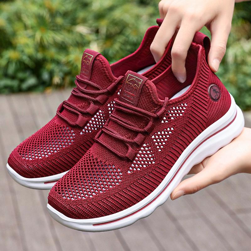 2025 Women's Vulcanize Shoes Breathable Air Mesh Non Slip Sole Fashionable Comfortable Outdoor Training Running Shoes Sneakers