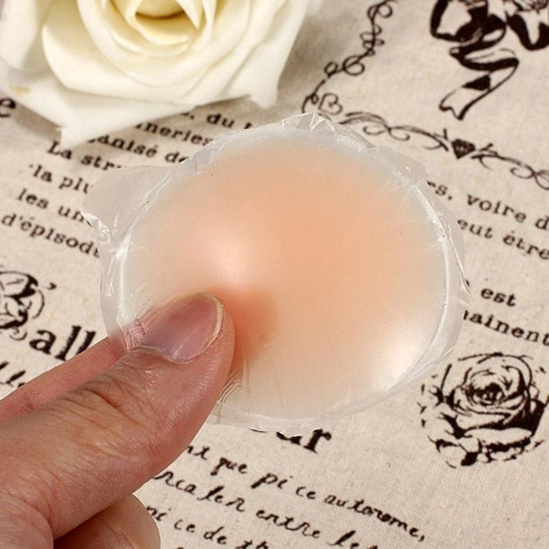 2 Pairs Women Invisible Silica Gel Nipple Cover Lift Breast Enhancement