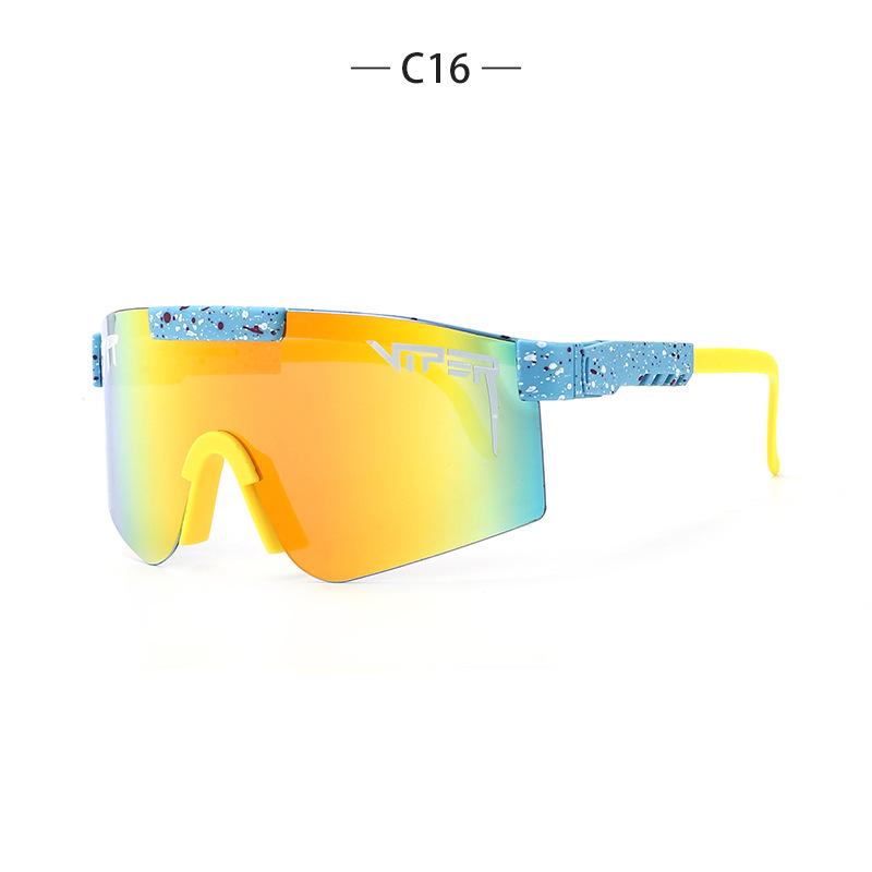 

PIT VIPER Windproof UV Protection Cycling Sports Sunglasses, Adjustable for Men and Women.