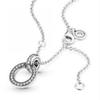Pandora Double Circle Pendant   Necklace  399487c01