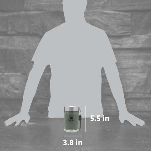 Stanley The Legendary Food Jar + Spork, 14 Oz., Hammertone Green