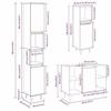 VidaXL Ensemble De Meubles De Salle De Bain 3 Pcs Chêne Sonoma 3307680