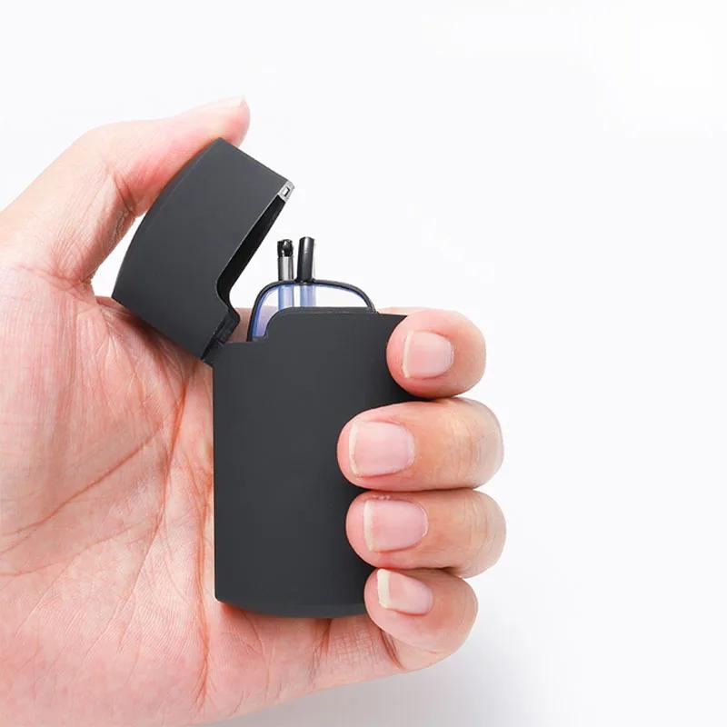 Skládací přenosné brýle na čtení s pouzdrem Unisex Retro Teleskopická rotace Dalekozrakost Presbyopie Muži Ženy Dioptrické brýle