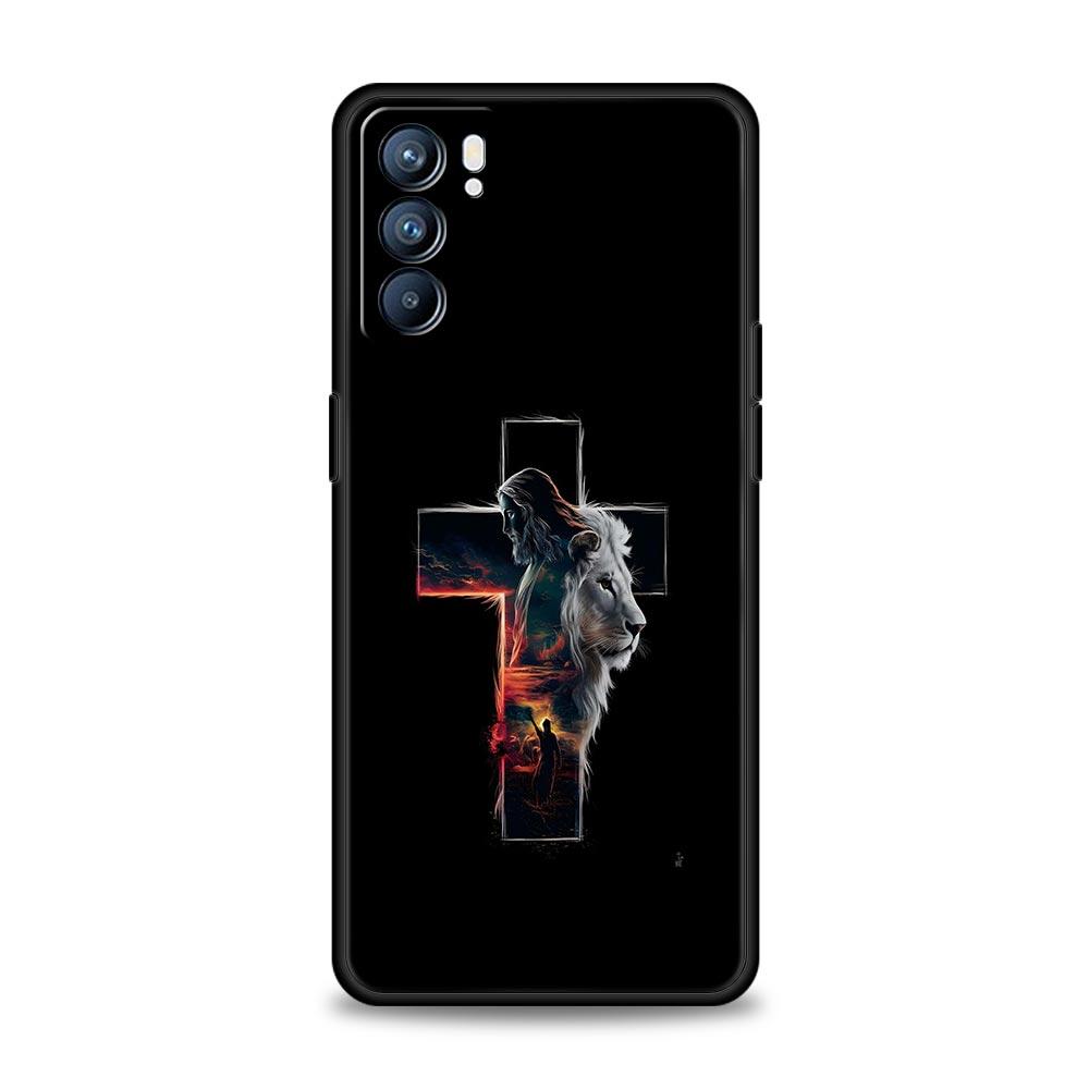 Bible Jesus Christ Christian Cross Case For Oppo Reno13 Reno12 Reno11 F Reno10 Pro A54 5G Find X5 A9 A78 4G A79 A80 A98 Cover