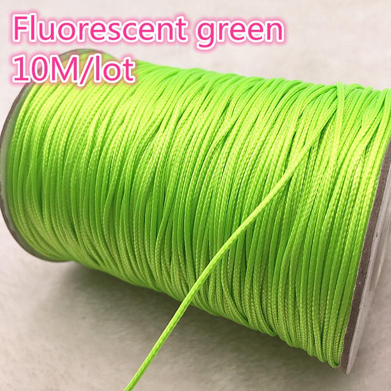 10 meters 1mm Waxed Cotton Cord Waxed Thread Cord String Strap Necklace Rope Bead DIY Jewelry Making For shamballa Bracelet