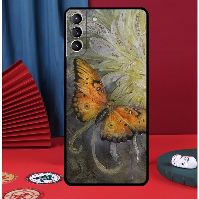 Chrysanthemum Phone Case For Samsung Galaxy S24 Ultra S9 S10 S20 S21 S22 Plus S23 FE S25 Ultra Back Cover