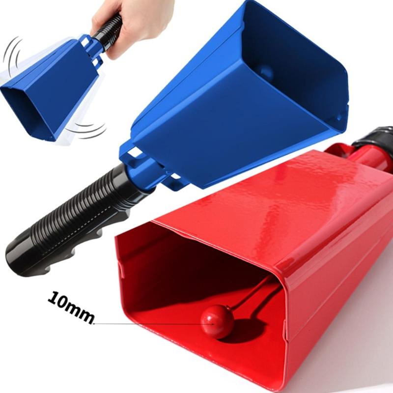 Duurzame Metalen Koeienbellen Met Decoratief Handvat Sportfans Koeienbellen Perfect Voor Sportarena's En Afstudeerfeesten