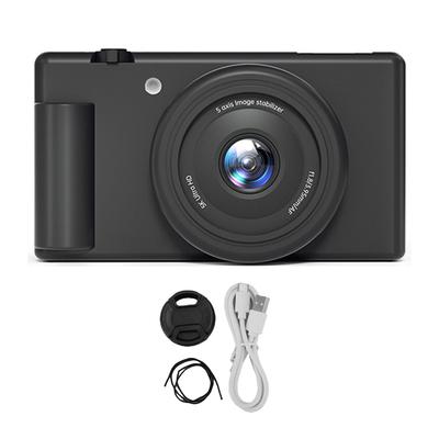 5K Digital Camera for Photography 80MP HD 18X Digital Zoom Mirrorless Camera with 2.8 Inch Flip Screen LED Flash for
