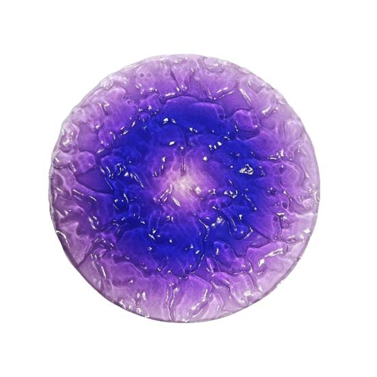 Acrylic Coaster Gradient Wave Design Cup Pads Heat-Resistant Round Table Mats