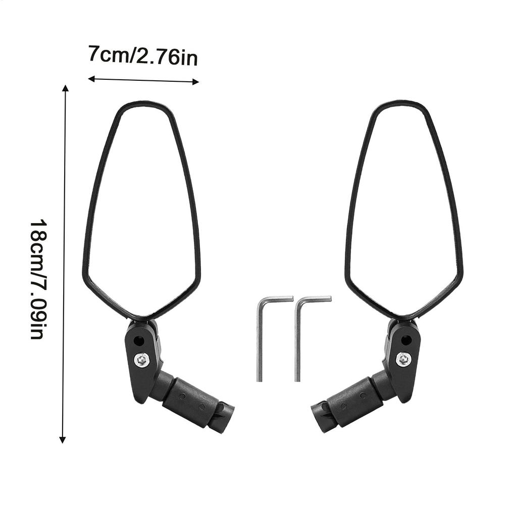 1 Paar Fahrradlenkerstopfen Rückspiegel für 17,4-22 mm Fahrradlenker Spiegel Rennrad Rückspiegel Radsport Fahrradzubehör