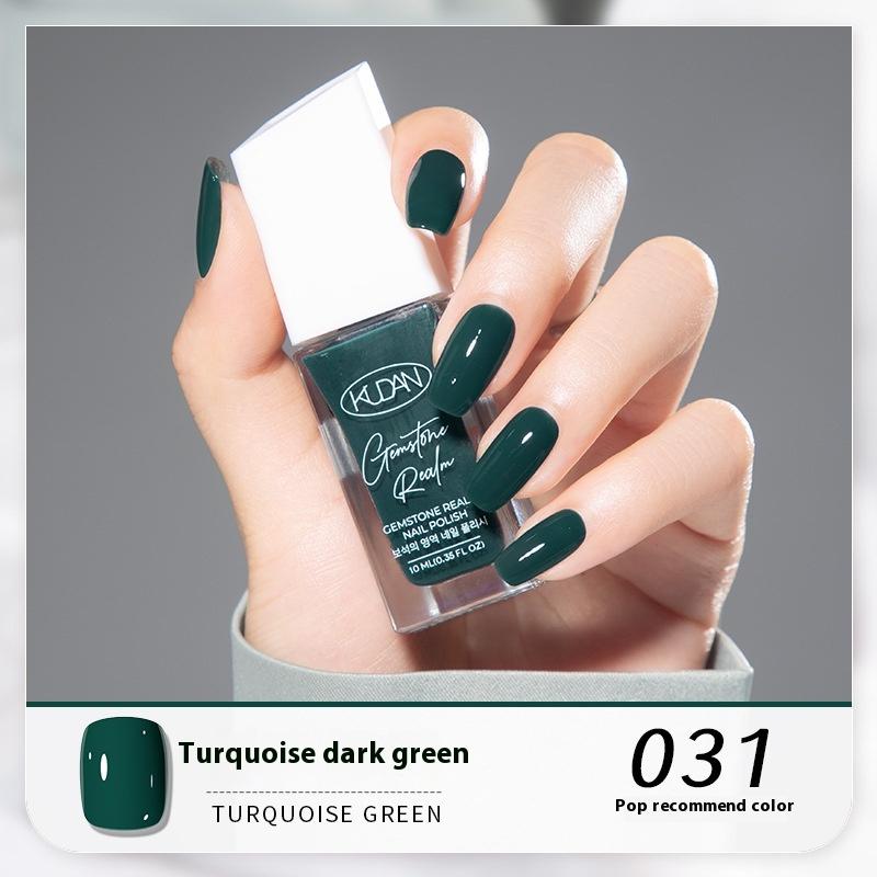 New KUDAN Diamond Realm Nail Polish No-Baking Quick Drying 10ml Tear Light Fragrance Summer