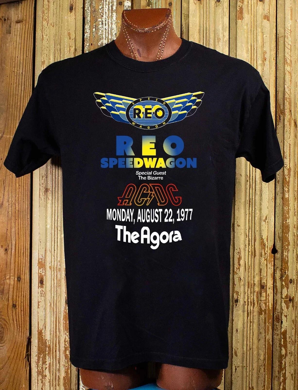 REO Speedwagon ACDC 1977 Agora Cleveland Concert T -Shirt 2XL